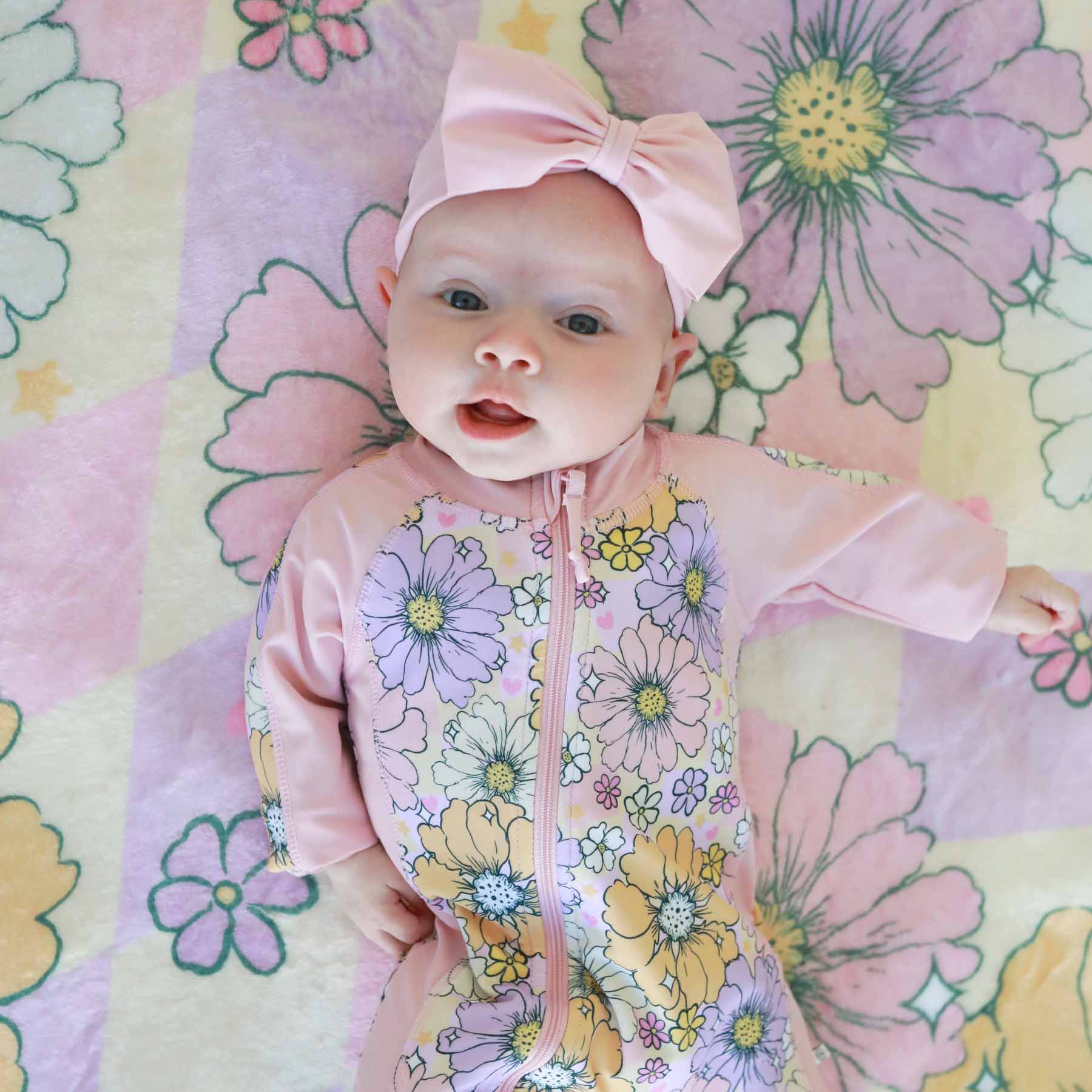 Long Sleeve Rash Guard Swim Romper Full Length 