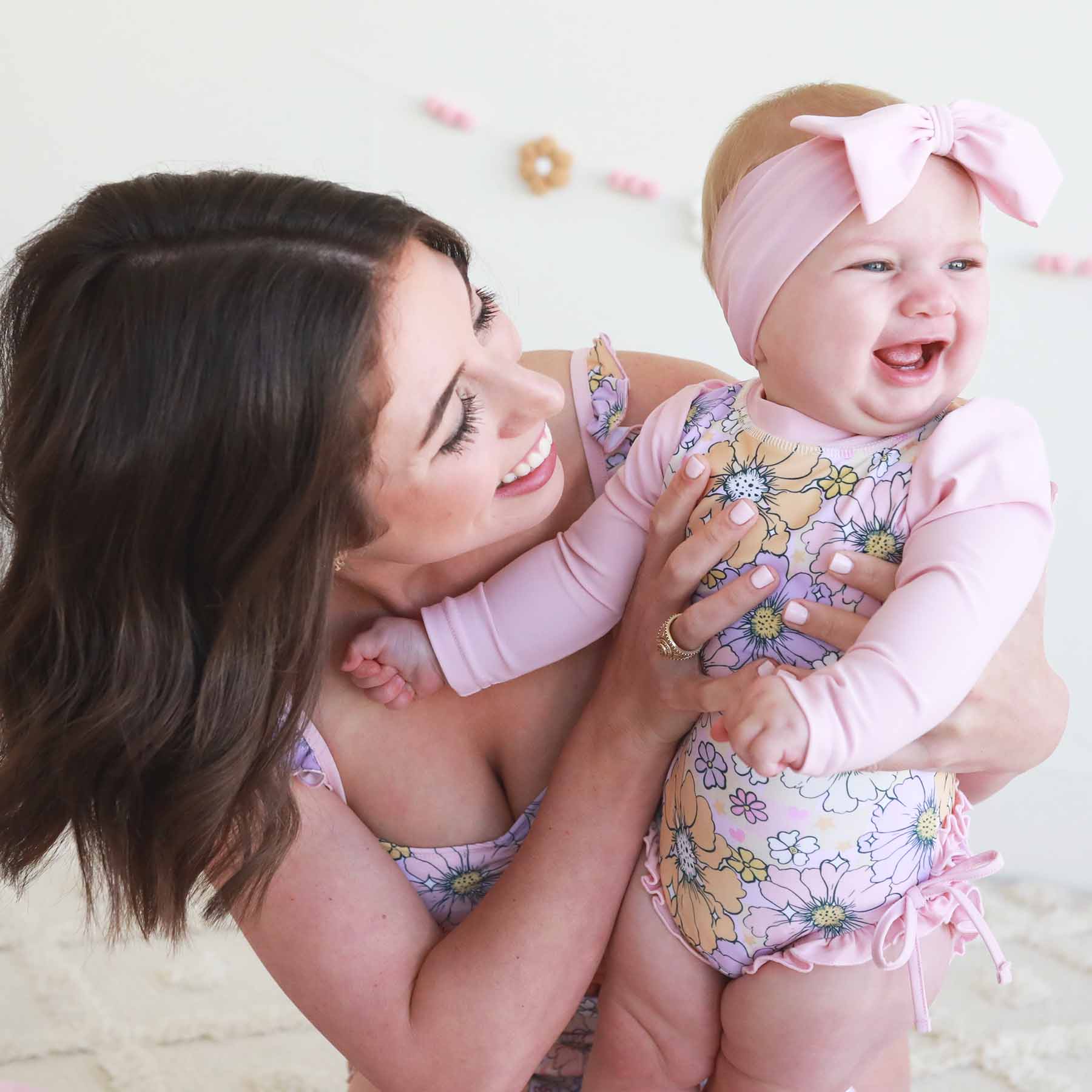 Long Sleeve Rash Guard With Ruffle Bottom