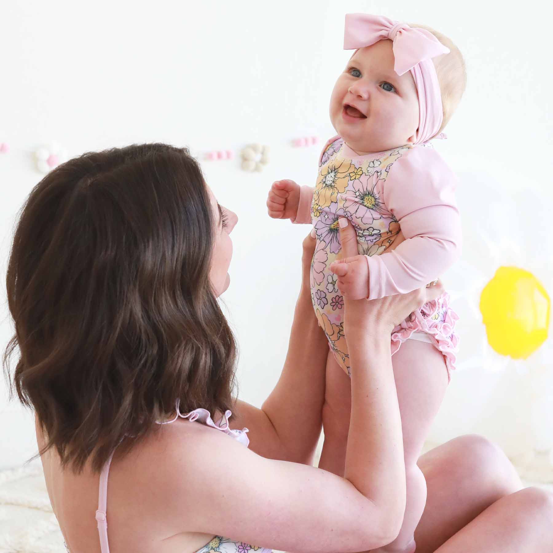 Long Sleeve Rash Guard With Ruffle Bottom