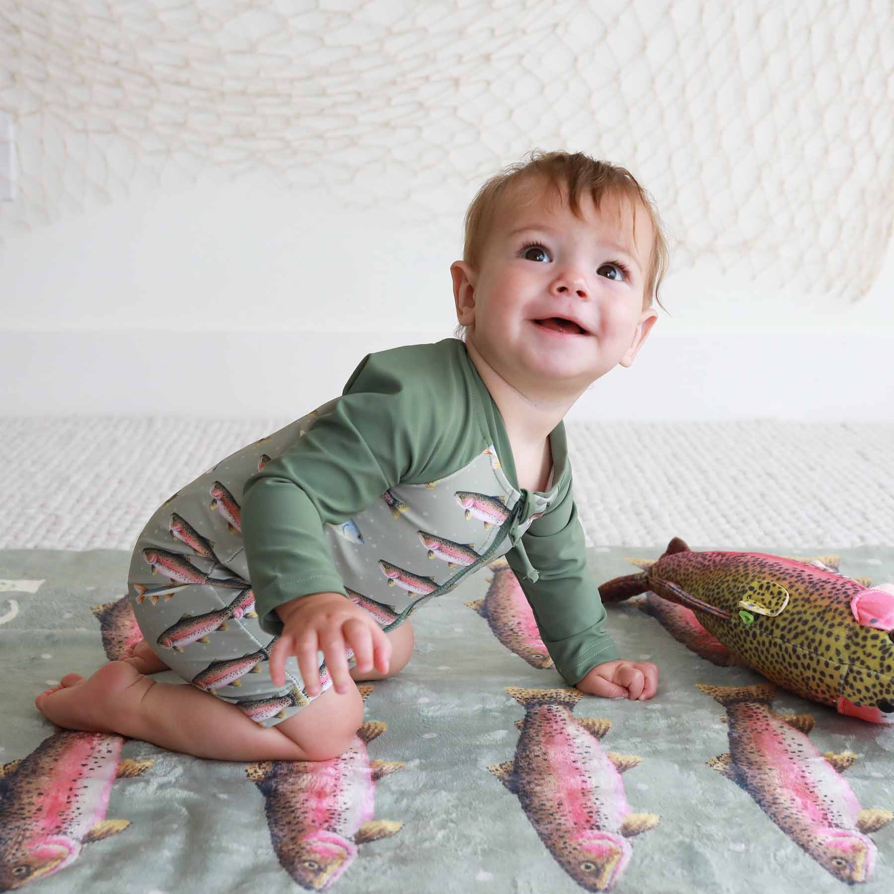 Long Sleeve Rash Guard Swim Romper Shortie 