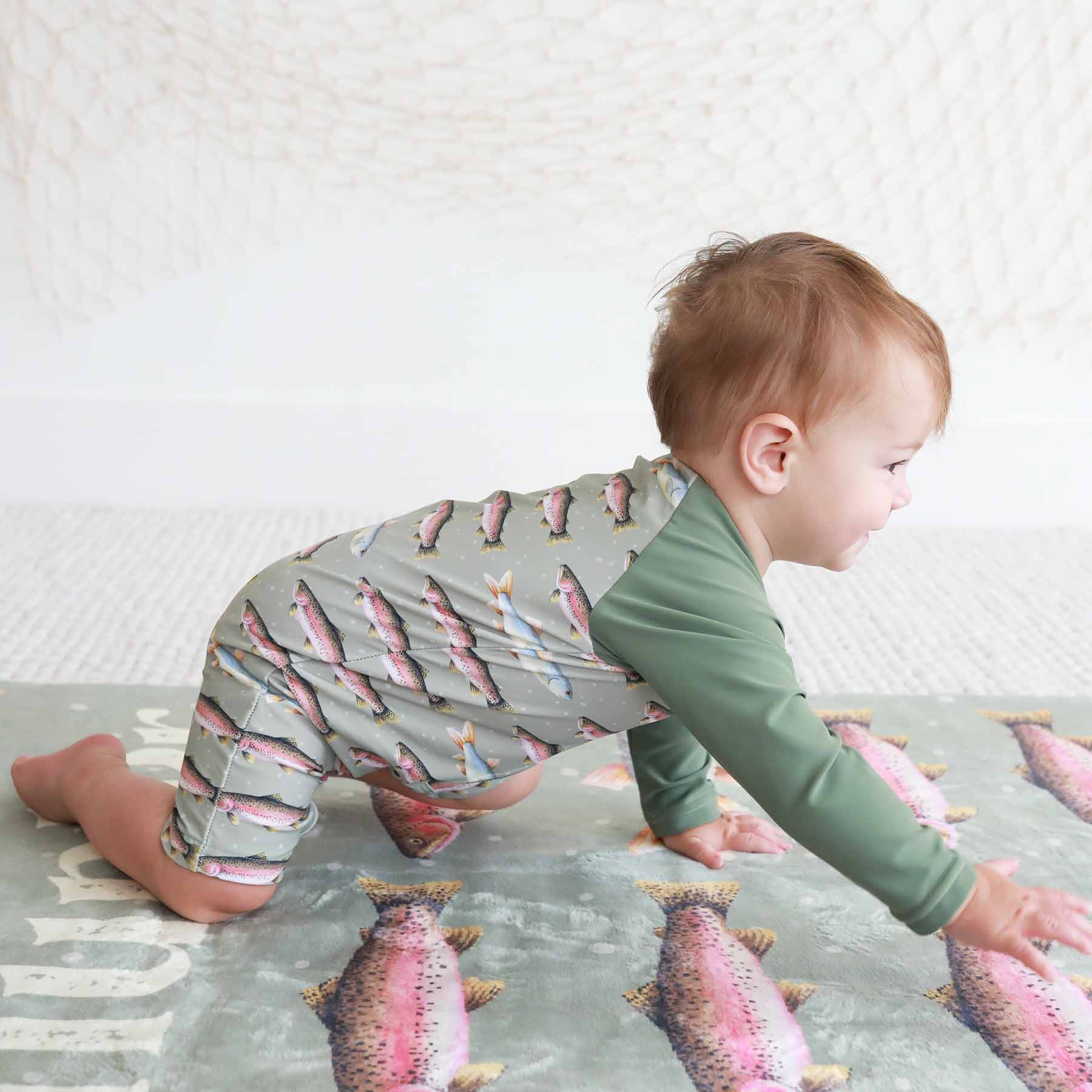 Long Sleeve Rash Guard Swim Romper Shortie 