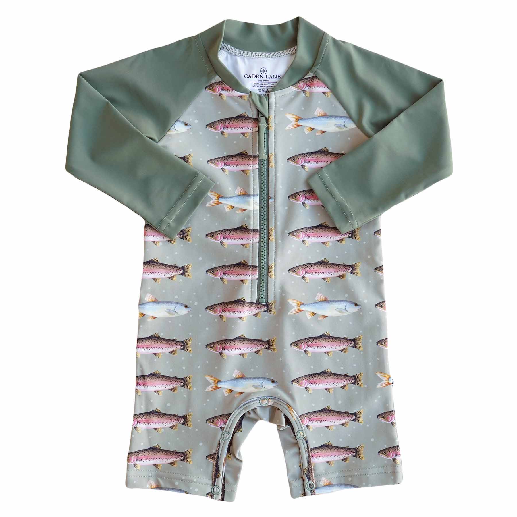 Long Sleeve Rash Guard Swim Romper Shortie 