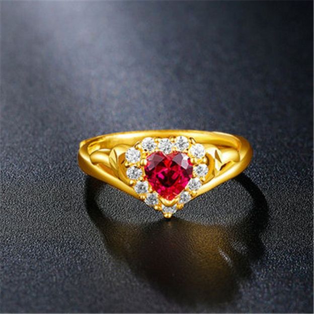 Inel din aur de 18K și safir natural cu safir natural