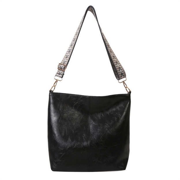 Bolsa feminina de alta qualidade em couro natural de luxo 2024 nova bolsa versátil de couro macio com alça de ombro larga