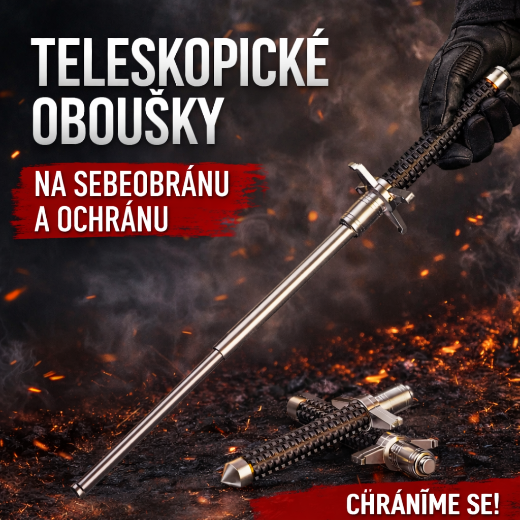 Německá kvalita pro vaši bezpečnost: Automatický teleskopický obušek z kalené oceli