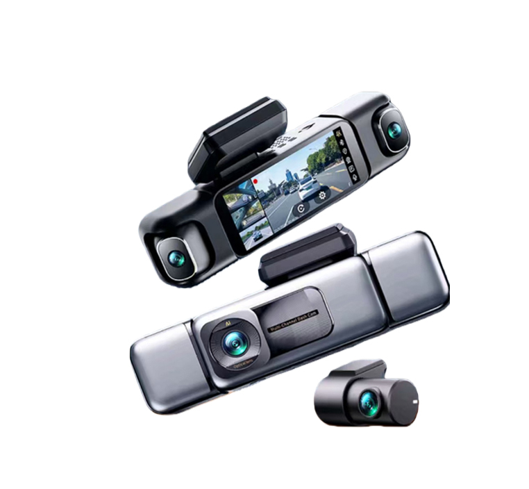 chytrá palubní kamera s umělou inteligencí a hlasovým ovládáním, vybavená čtyřmi kamerami, 360° panoramatickým zobrazením, 4K ultra vysokým nočním viděním a GPS sledováním
