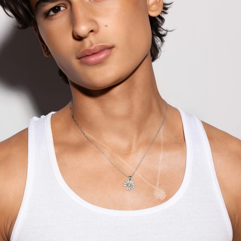 Přívěsek Jacob & Co. x PEACEMINUSONE se žlutým diamantem a dlážděním (limitovaná edice)