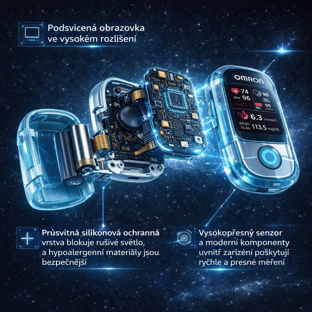 🔥 Omron™ uvede v roce 2026 na trh nový neinvazivní chytrý glukometr 🔥