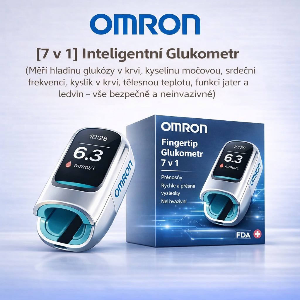 🔥 Omron&trade; uvede v roce 2026 na trh nov&yacute; neinvazivn&iacute; chytr&yacute; glukometr ?