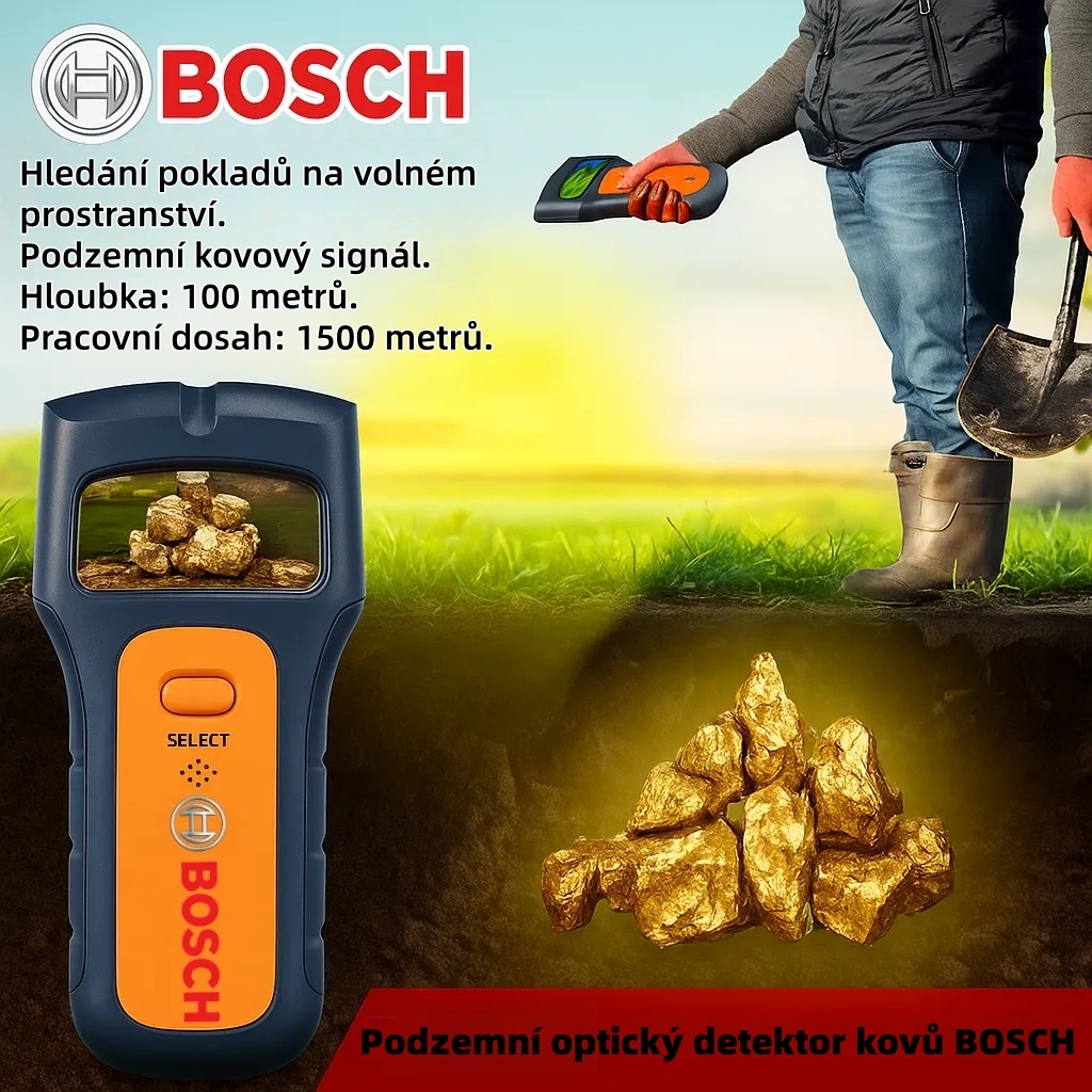 Detektory kovů BOSCH – vysoká přesnost, snadná obsluha