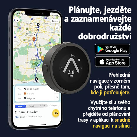  Motocyklový GPS počítač Beeline/Beeline Moto II, globální navigační mapa, odolný proti dešti