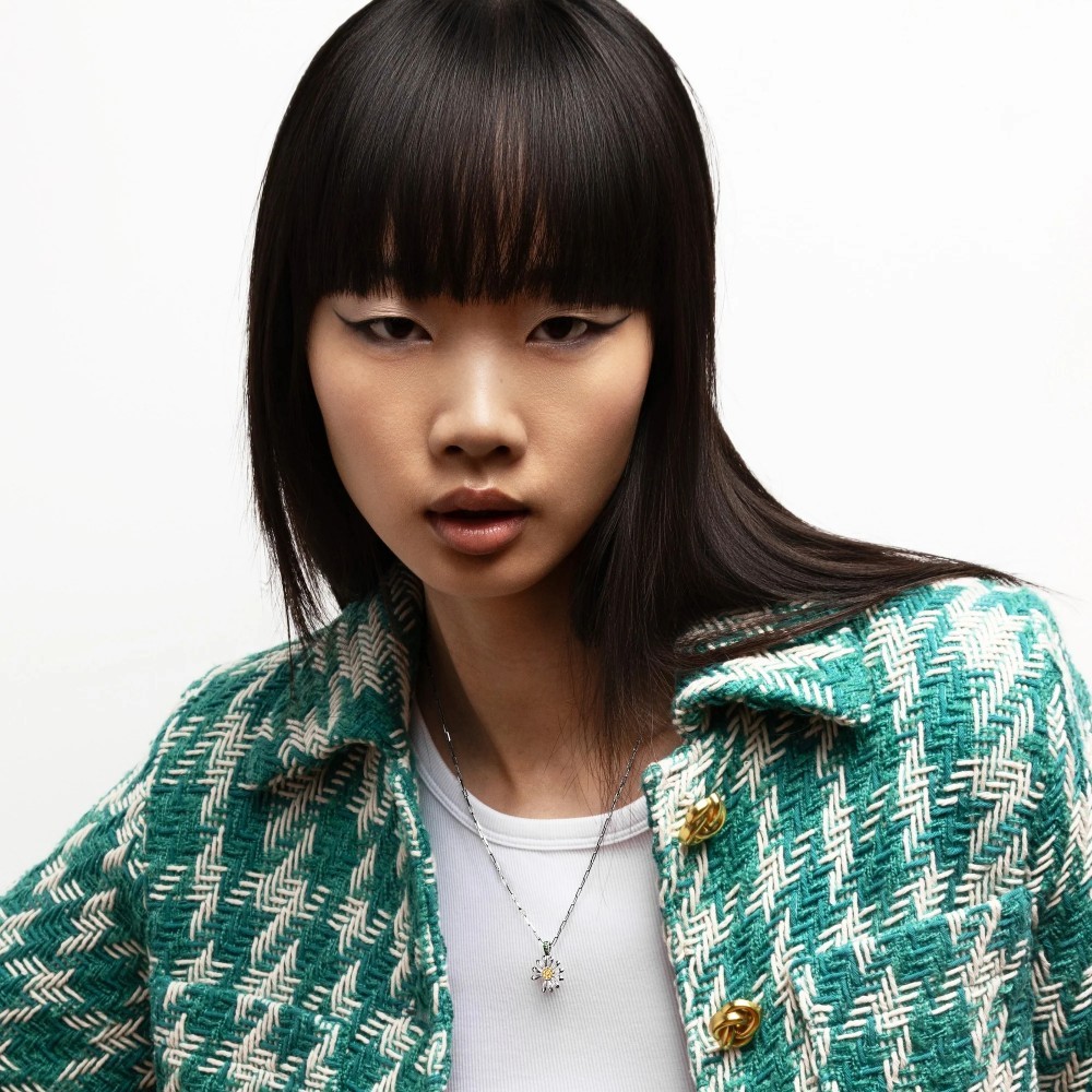 Přívěsek Jacob & Co. x PEACEMINUSONE se žlutým diamantem a dlážděním (limitovaná edice)