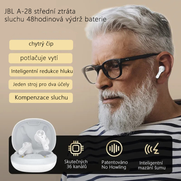 JBL Smart naslouchátko (Bluetooth Headset + naslouchátko), 36 kanálů