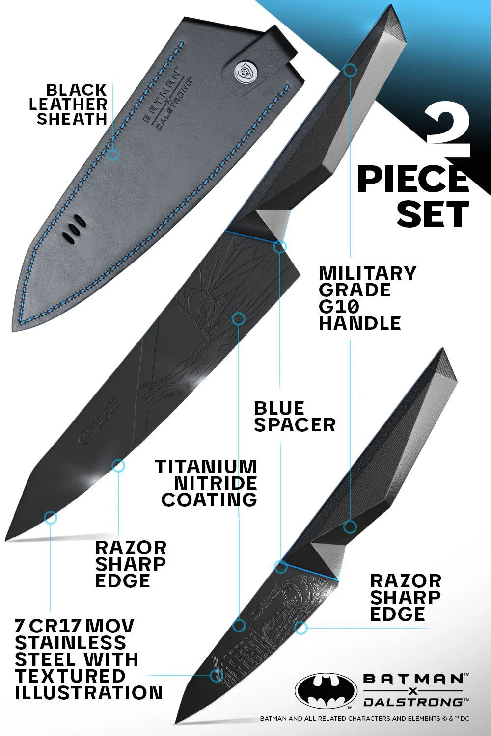 Objevte novou dimenzi vaření ve tmě: 2 dílná sada BATMAN™ Shadow Black Edition