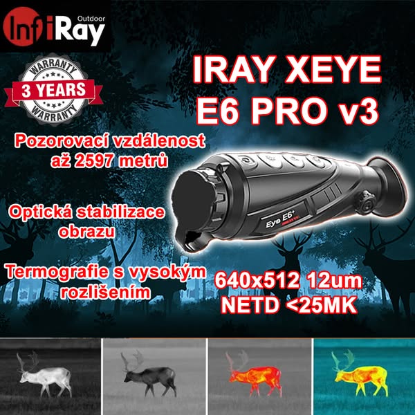 InfiRay Eye II E6 Plus Series V3.0 termovizní monokulární dalekohled