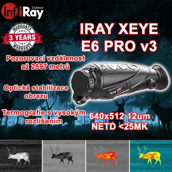 InfiRay Eye II E6 Plus Series V3.0 termovizní monokulární dalekohled