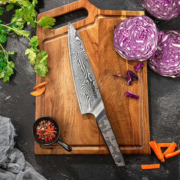 Set de cuțite de bucătar Meisai Damascus