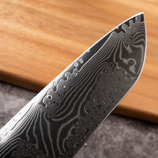 Meisai Santoku 刀片细节