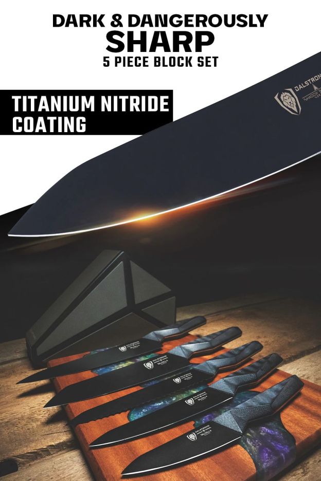 Seria cu cinci cuțite Shadow Black: vă oferă cea mai bună experiență de tăiere