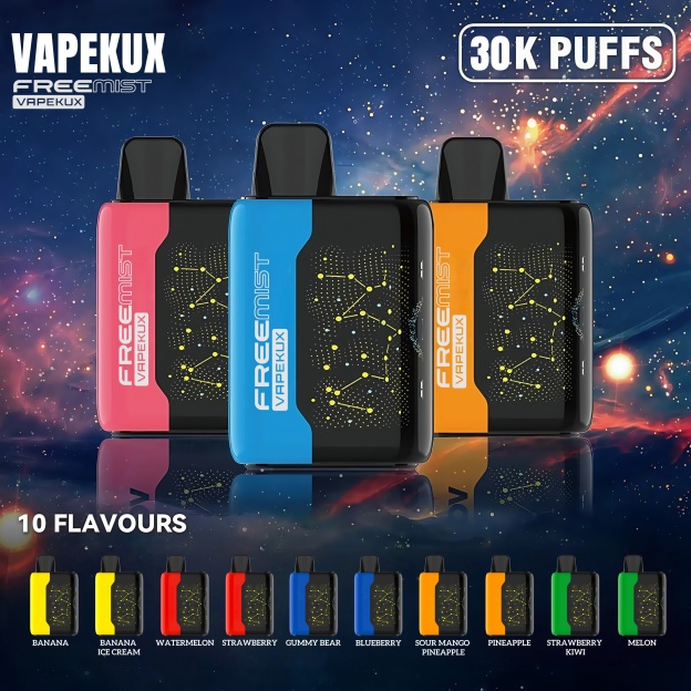 VAPEKUX 30000 Vape – Jednorazowy E-Papieros z Motywem Gwiazd i 30 000 Zaciągnięć