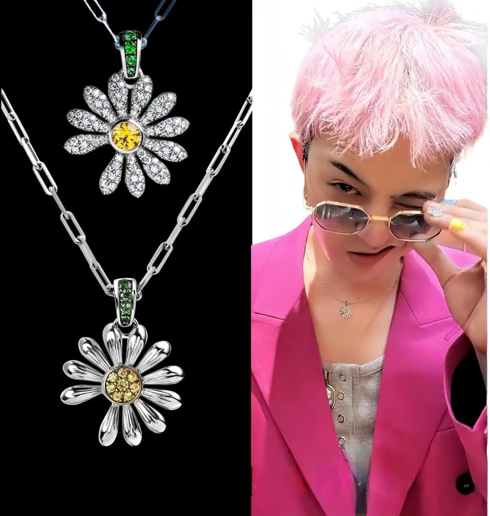 Přívěsek Jacob & Co. x PEACEMINUSONE se žlutým diamantem a dlážděním (limitovaná edice)