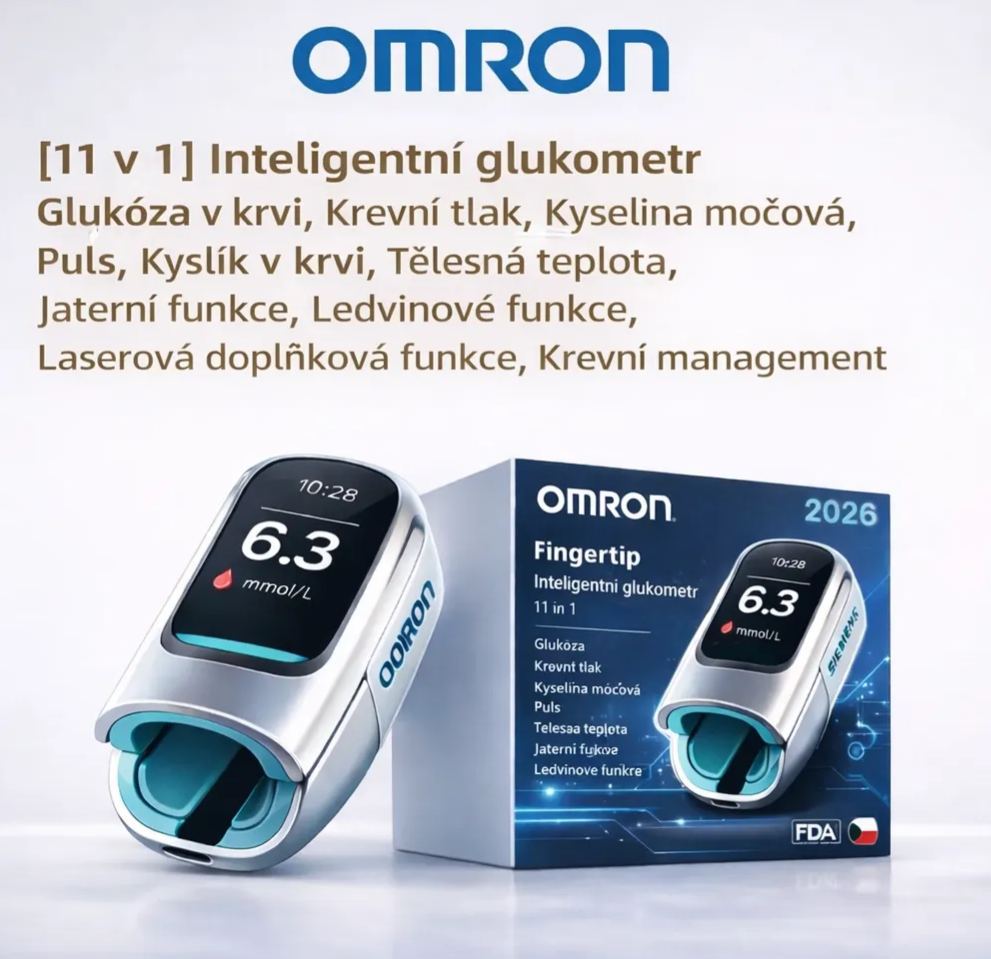 🔥 Omron&trade; uvede v roce 2026 na trh nov&yacute; neinvazivn&iacute; chytr&yacute; glukometr 🔥