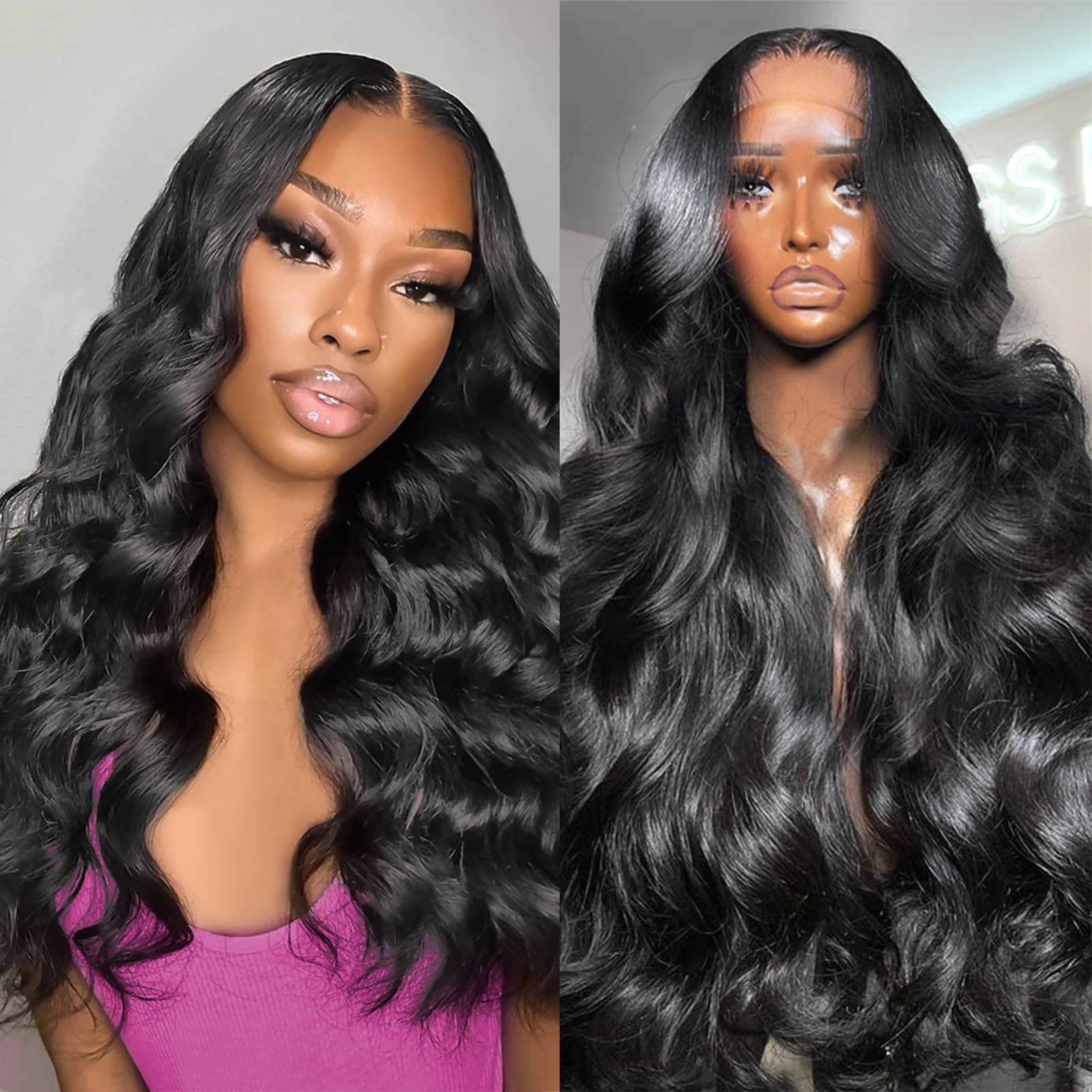 13x1 Body Wave Lace Front Wigs Human Hair
