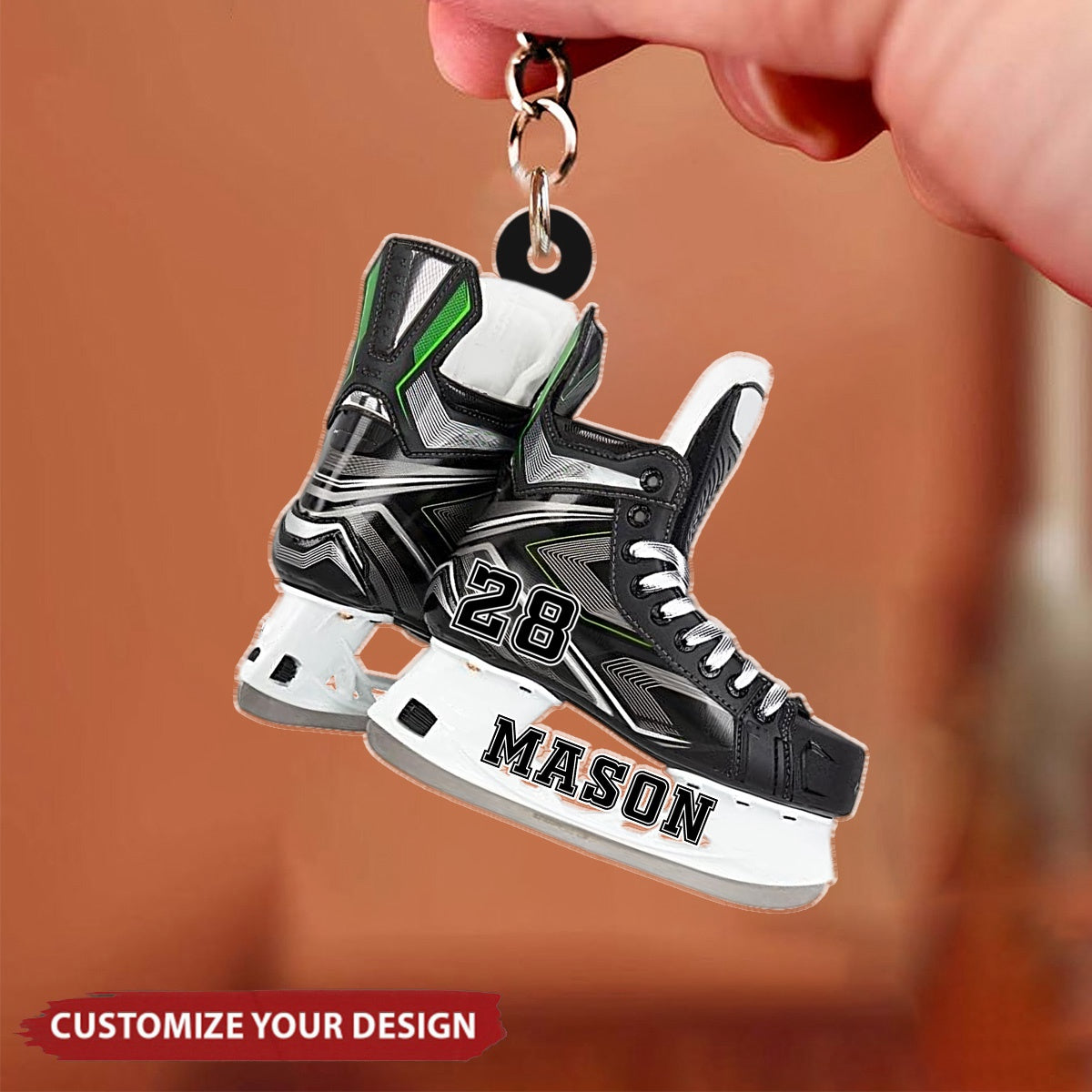 Hockey Skates -  Acrylic Keychain, Gifts For Ice Hockey Lovers