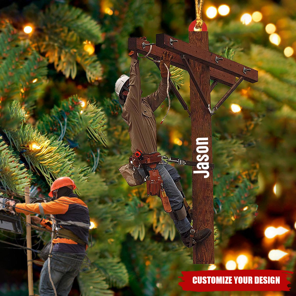 Lineman Outfit  Ornaments - Gift For Lineman