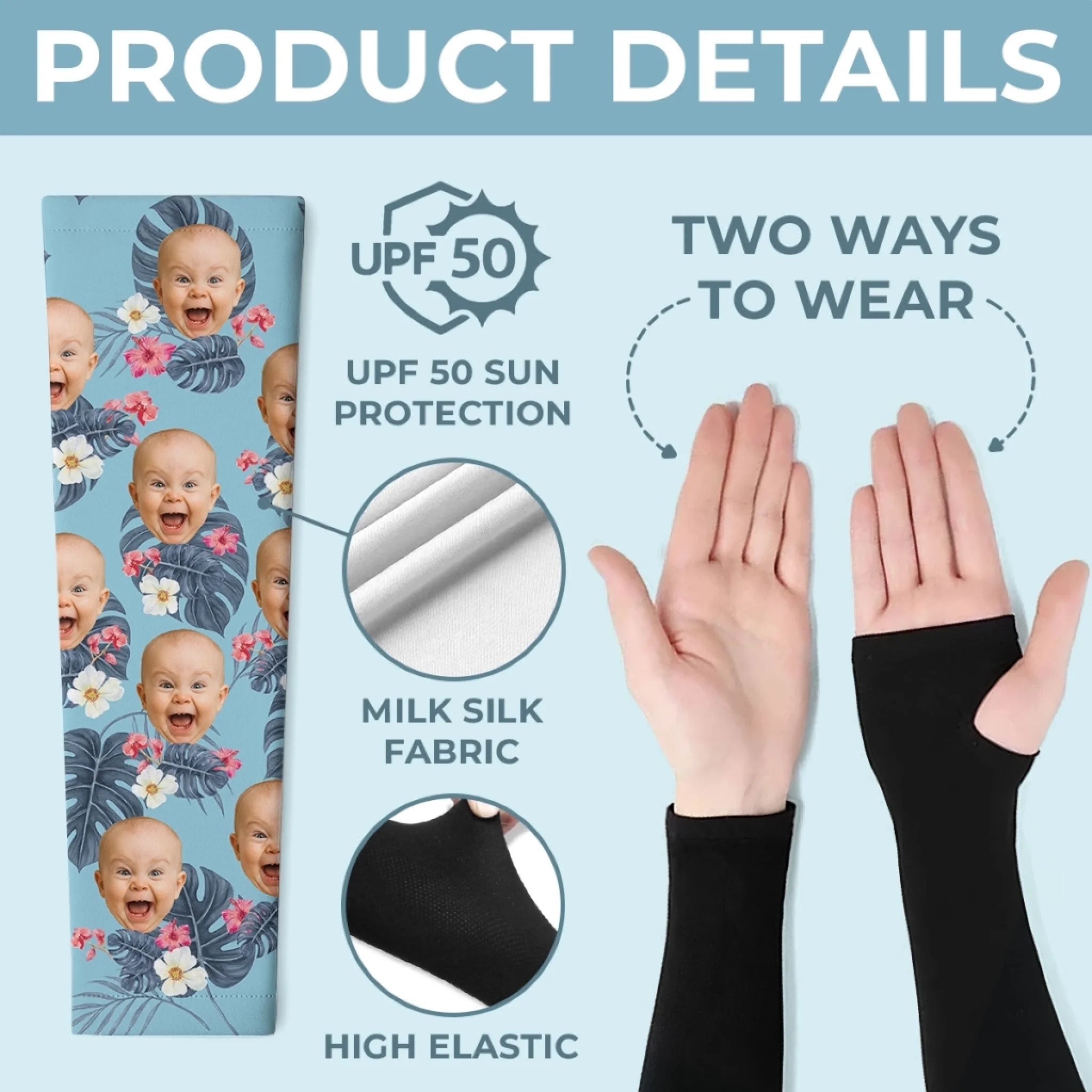 Custom Photo Cuteness I Carried - Family  Custom Tattoo Arm Sleeve - Summer Vacation Gift For Family Members, Pet Owners, Pet Lovers