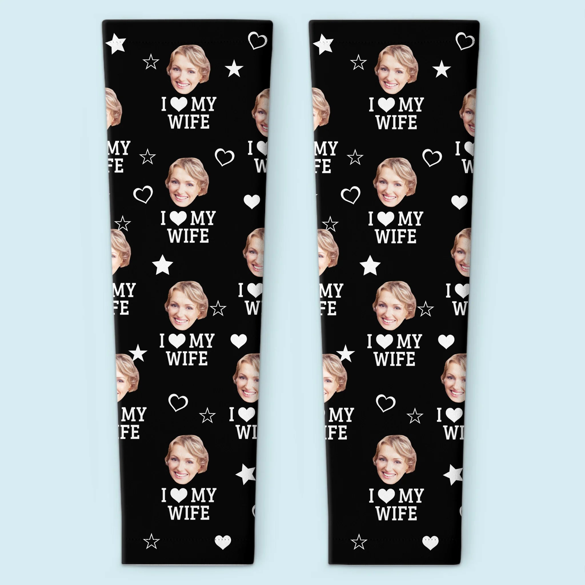 Custom Photo Property Of My Wife - Couple  Custom Tattoo Arm Sleeve - Summer Vacation Gift For Husband Wife, Anniversary