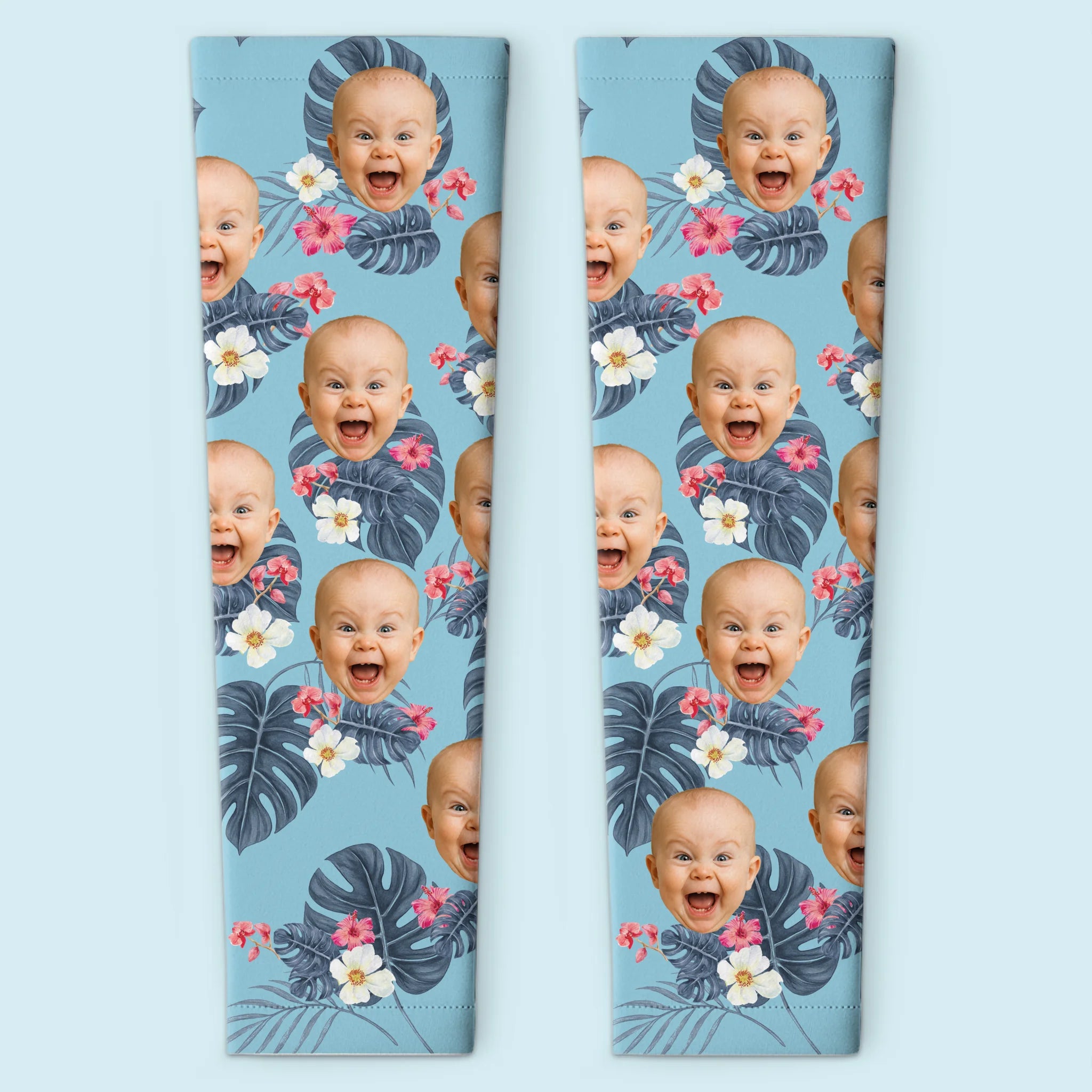 Custom Photo Cuteness I Carried - Family  Custom Tattoo Arm Sleeve - Summer Vacation Gift For Family Members, Pet Owners, Pet Lovers