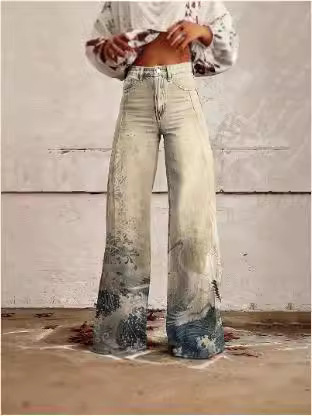 Hot Sale 49% OFF Seamed Front Wide Leg Jeans-Color VINTAGE INDIGO-Inseam Petite - Size S