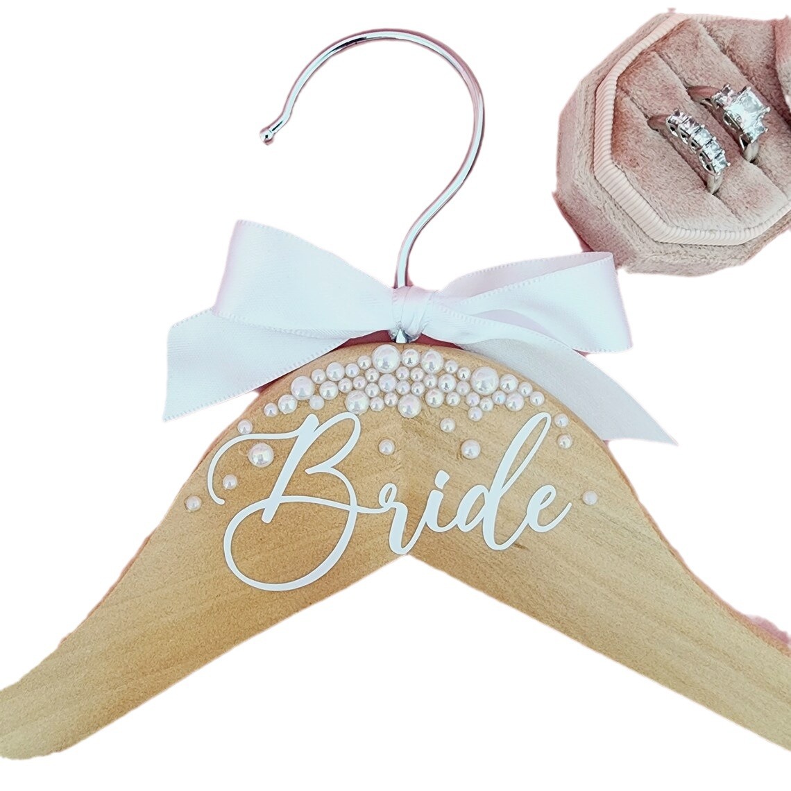 bride imprinted pearl hangers wedding festival bridal wedding props decoration bachelorette party