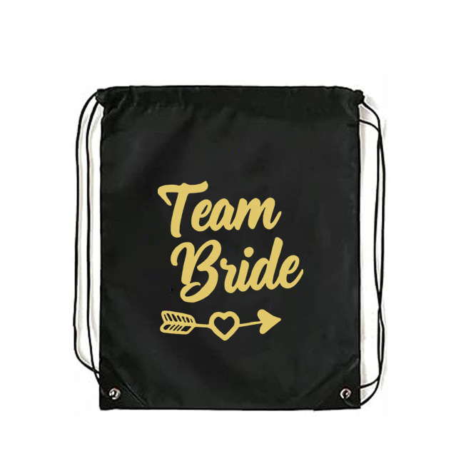Team Bride Wedding Drawstring Bags Bridal Bridesmaids Party Organizer Wedding Gift Bags