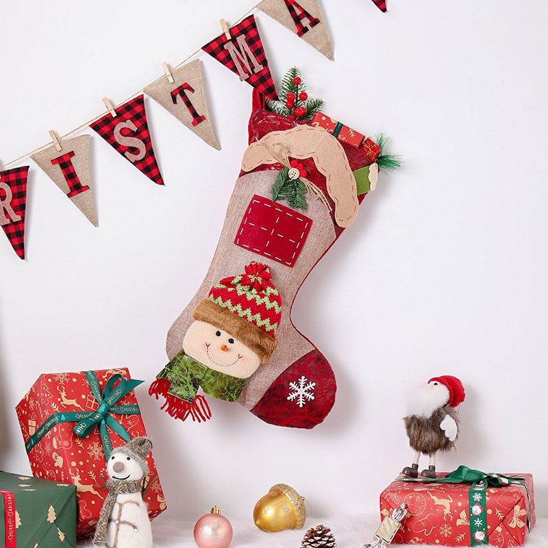 Christmas Stockings Personalized Name Christmas Gift Decoration