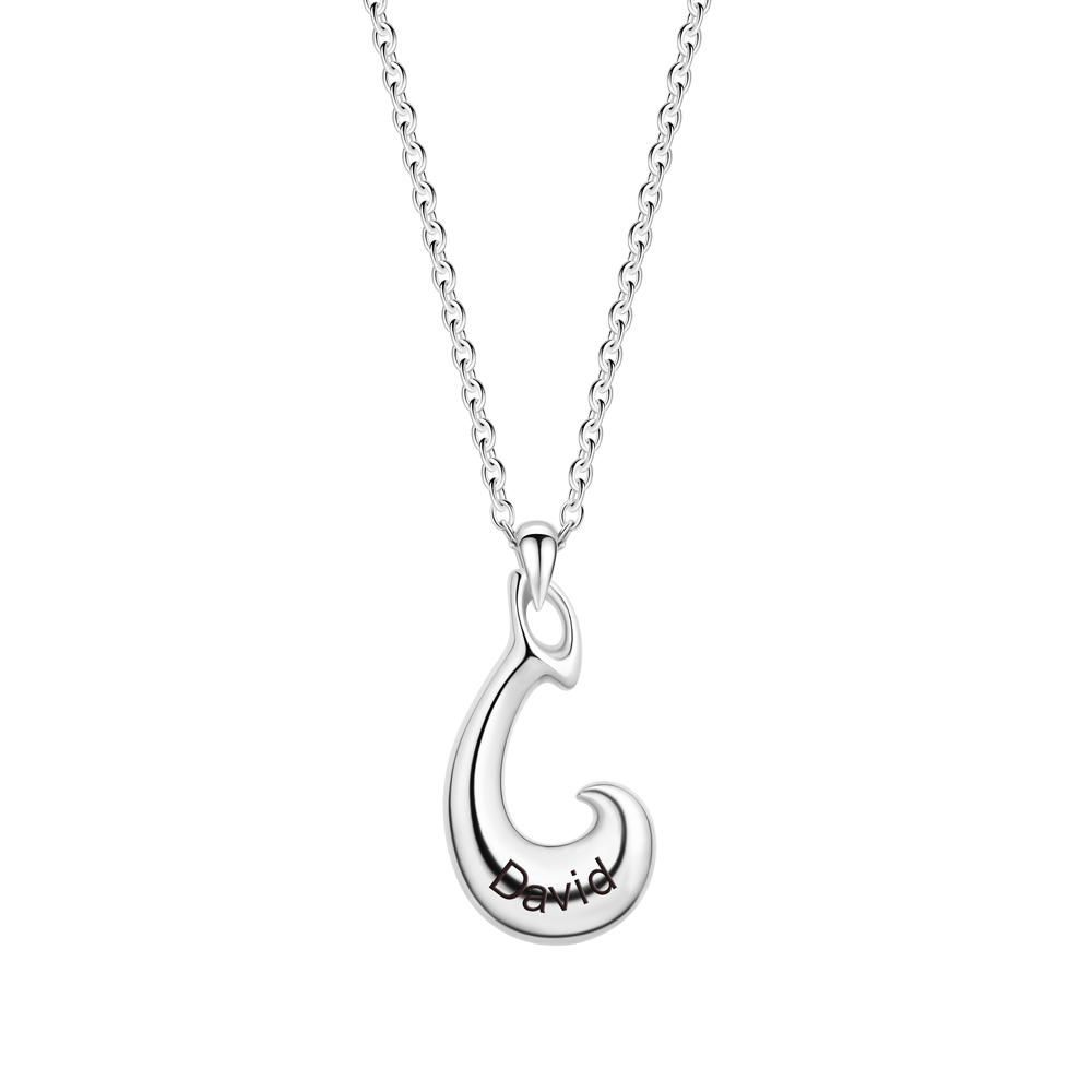 Personalized Dolphin Couple Necklace, Custom 2 Names Jewelry
