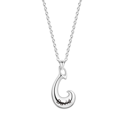Personalized Dolphin Couple Necklace, Custom 2 Names Jewelry