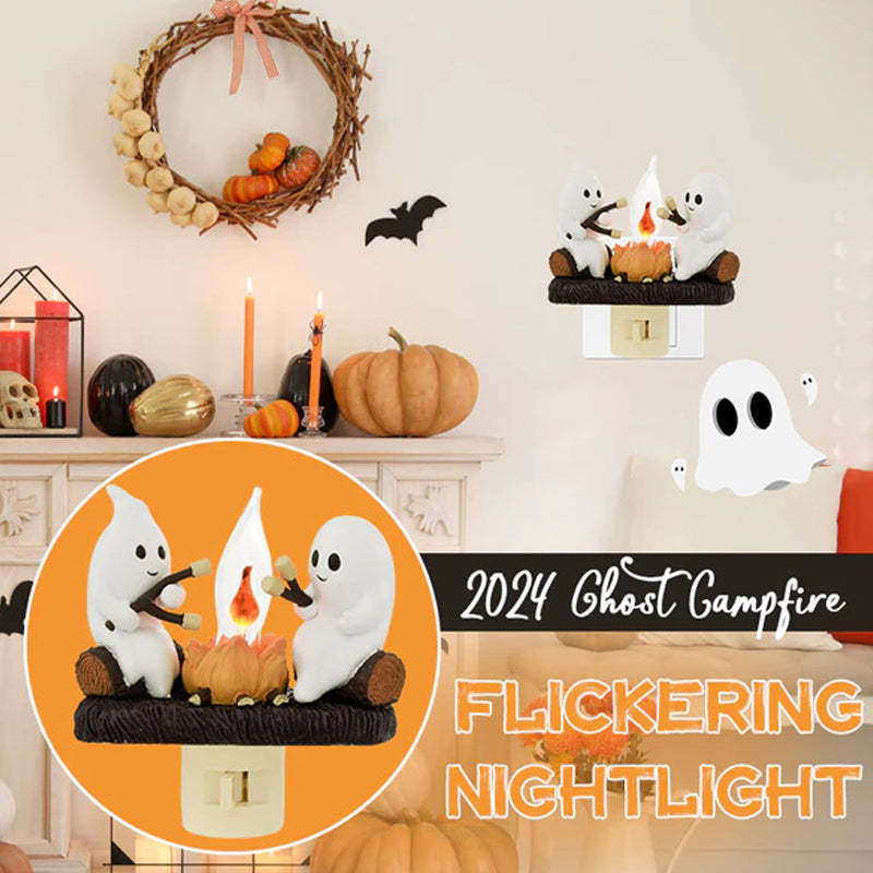 Halloween LED Flame Lamp with Realistic Flickering Campfire Effect