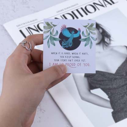 Mother's Day Gift Never Give Up No Matter What Semicolon Ring-Engravingift