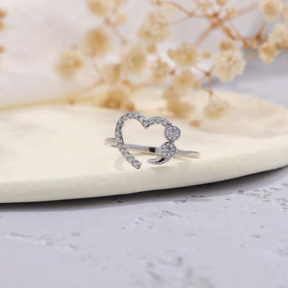 Mother's Day Gift Never Give Up No Matter What Semicolon Ring-Engravingift