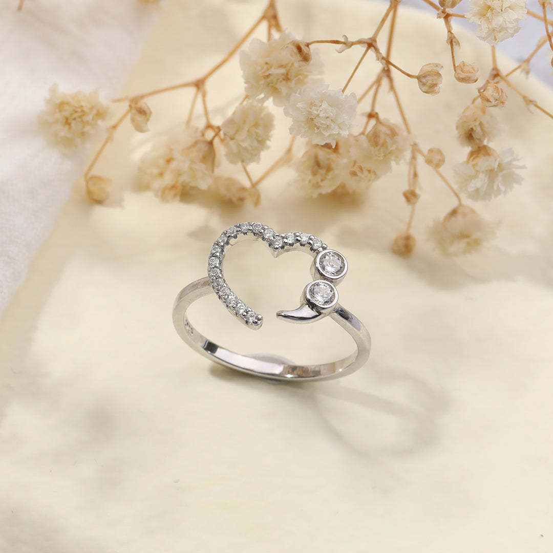 Mother's Day Gift Never Give Up No Matter What Semicolon Ring-Engravingift