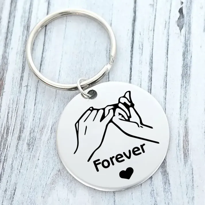 Bestie Friendship Forever Keychain Gift For Sister