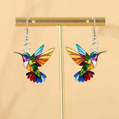 🌈Colorful Hummingbird Earrings🐦