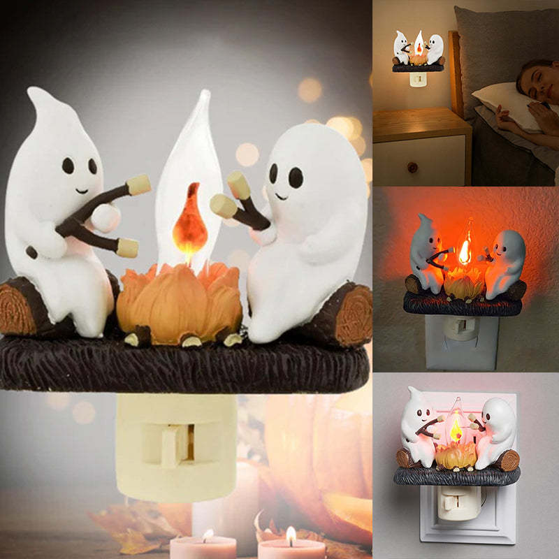 Halloween LED Flame Lamp with Realistic Flickering Campfire Effect