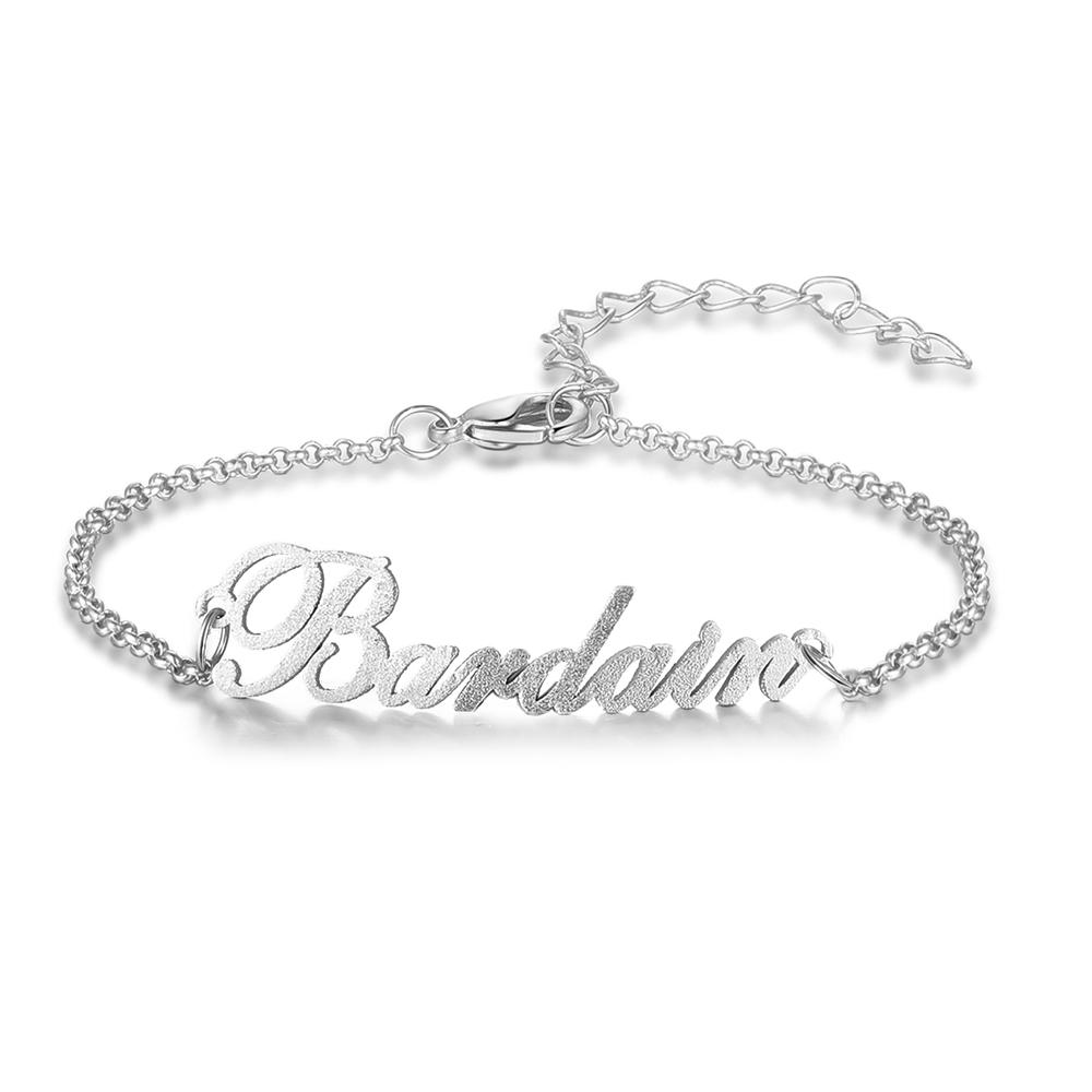Mother's Day Gift Personalized Name Anklet Custom Classic Anklet for Her-Engravingift