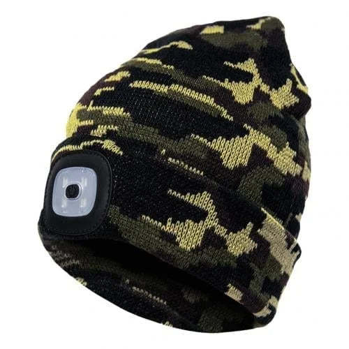 Rechargeable Winter LED Beanie Light - tree - Codlins
