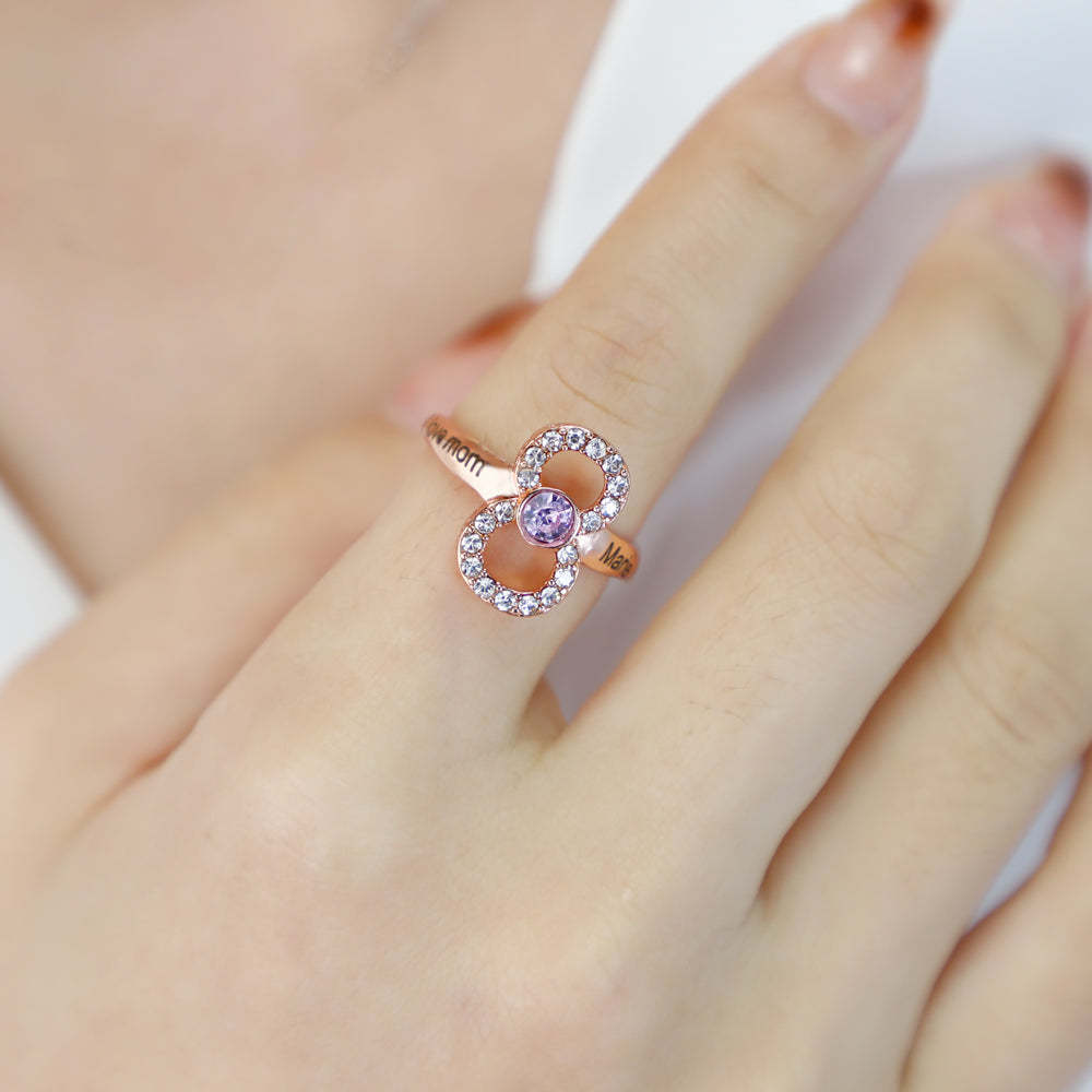 Mother's Day Gift Infinity Love Mom Symbol Ring-Engravingift