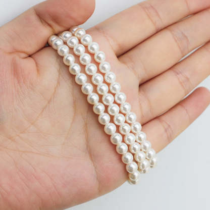 Mother's Day Gift Simple Fashion Personality Ladies Pearl Carving Bracelet-Engravingift