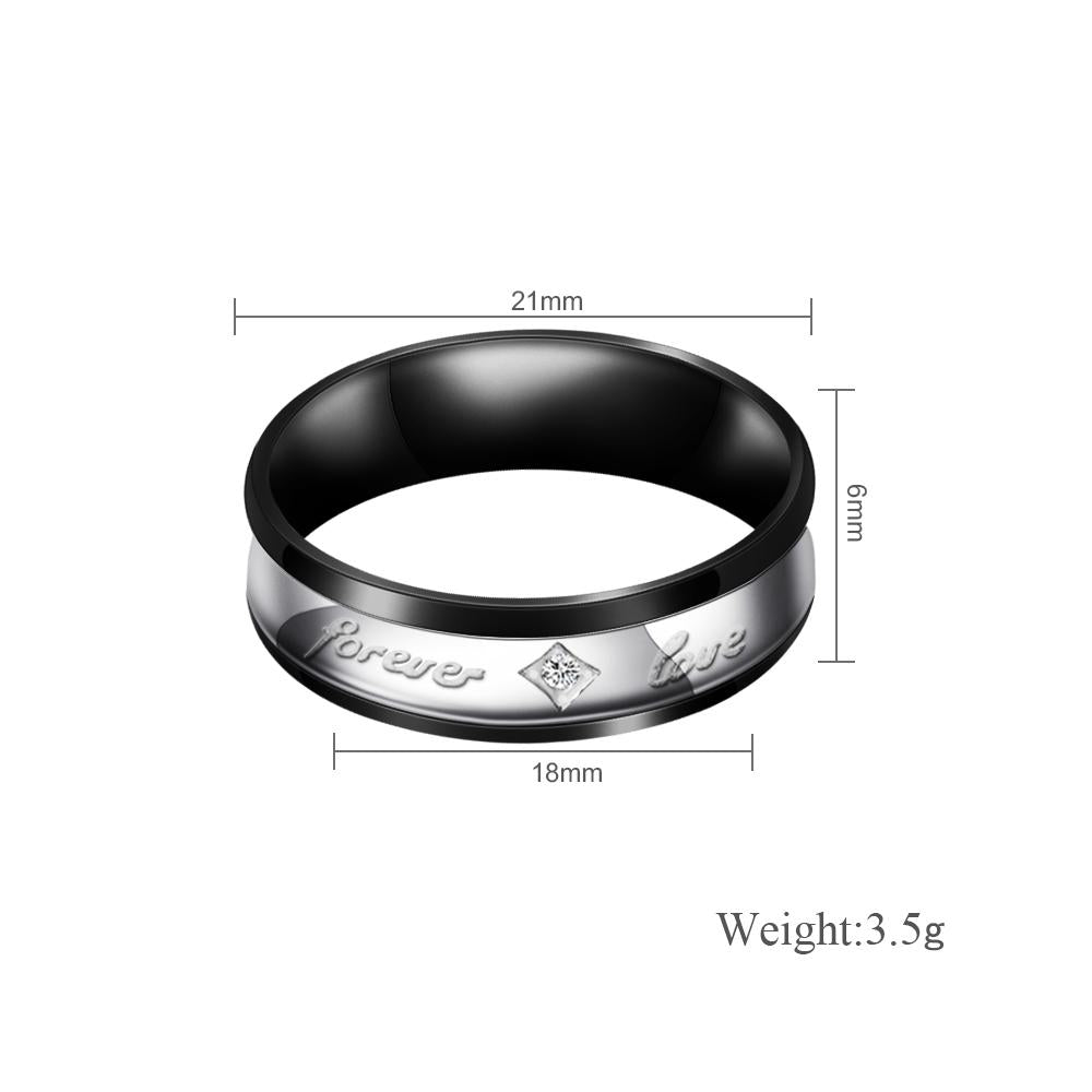 Mother'sDay Gift Mother'sDay gift Melody Forever Love Couple Diamond Ring-Engravingift